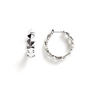 NEW KATE SPADE heritage heart huggies earrings with Pouch ♠️